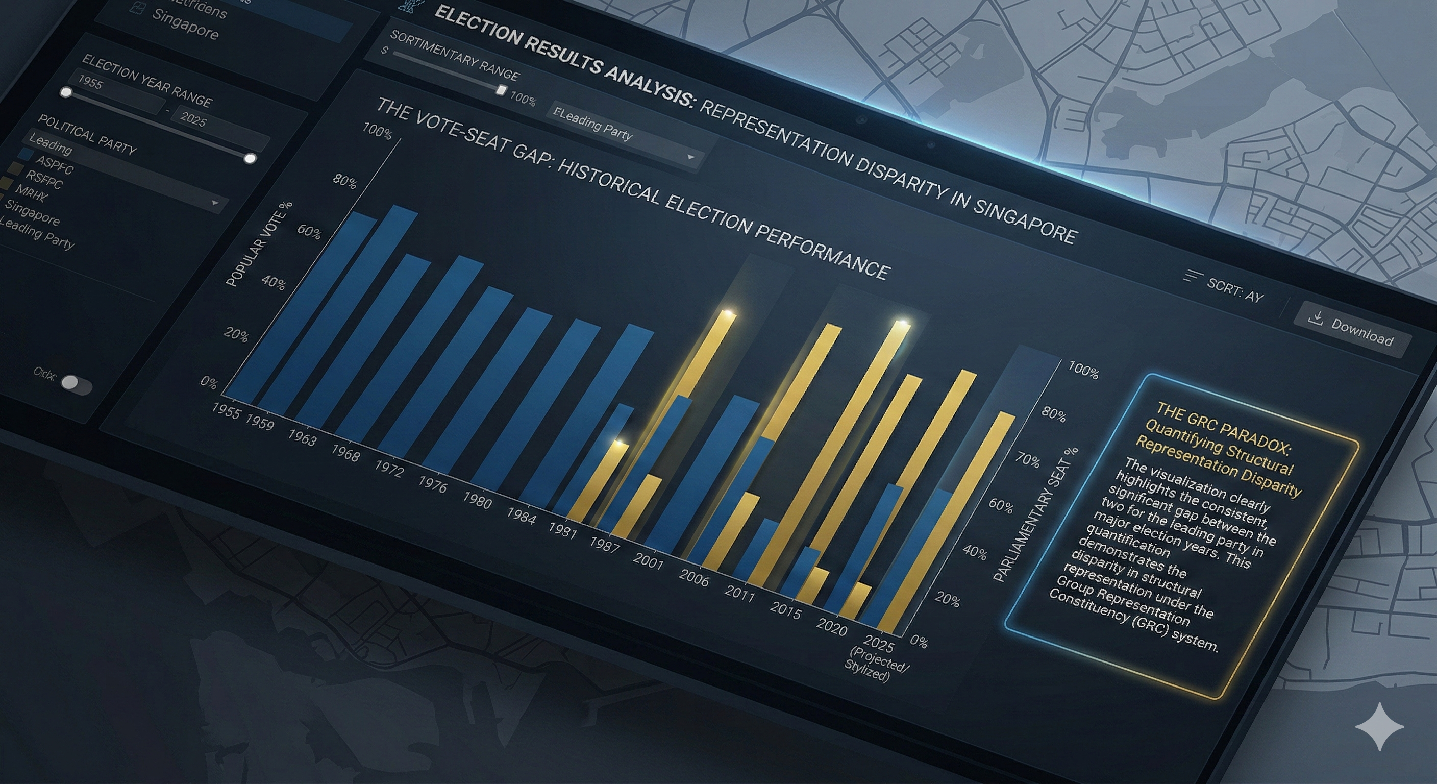 Singapore Elections dashboard
